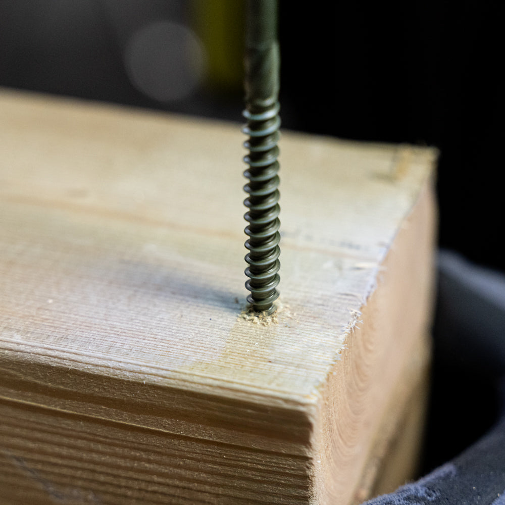 Vaunt 6.7mm x 100mm Hex Head Green Organic Timber Screws - Box of 50