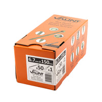 Vaunt 6.7mm x 150mm Hex Head Green Organic Timber Screws - Box of 50