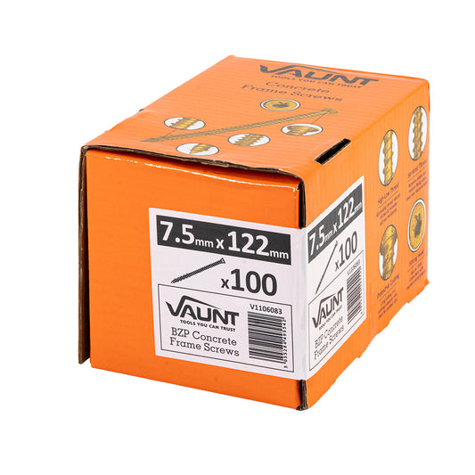 Vaunt 7.5 x 122mm Concrete Frame Screws - Box of 100