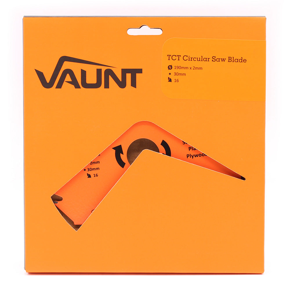 Vaunt 190mm x 30mm 16T TCT Circular Saw Blade