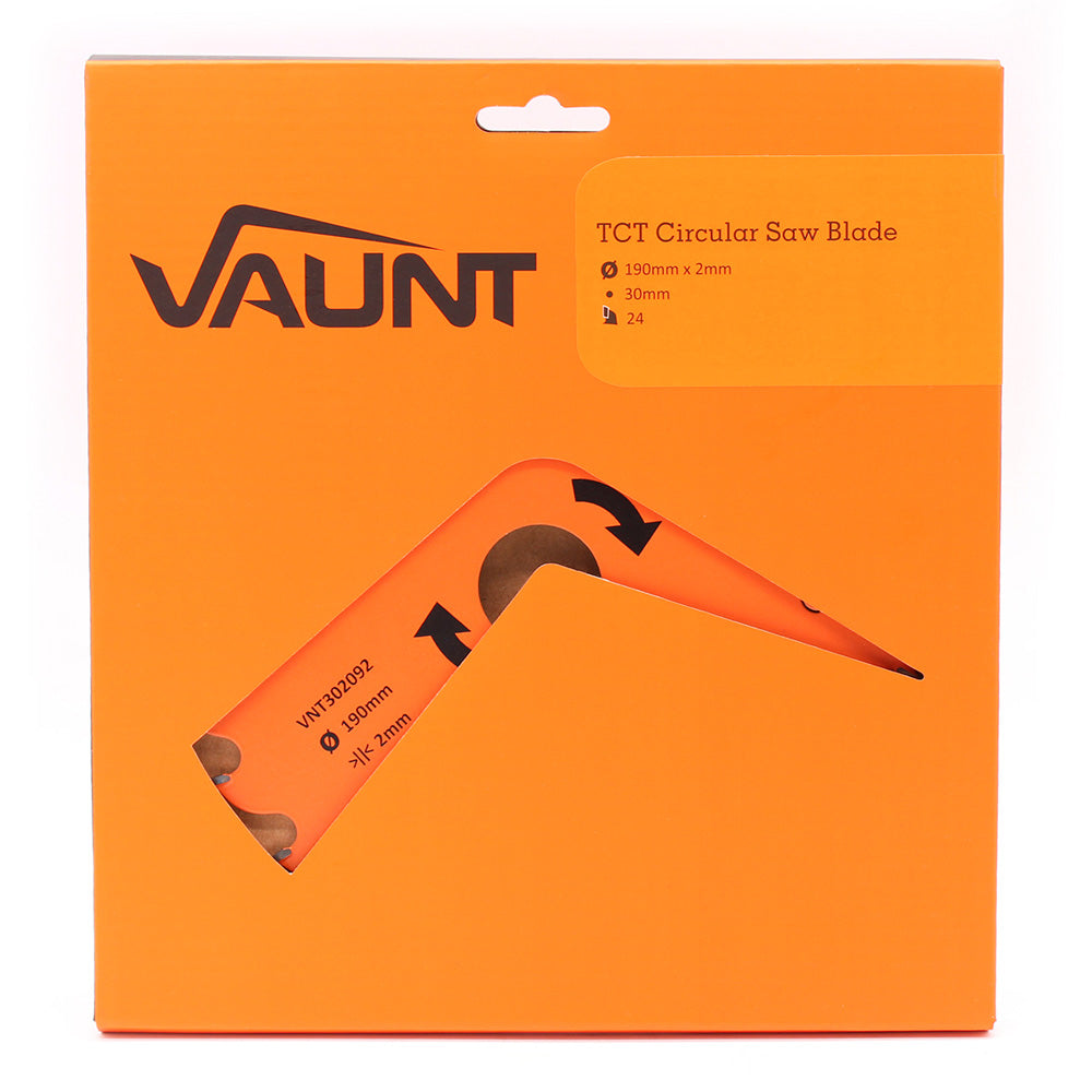Vaunt 190mm x 30mm 24T TCT Circular Saw Blade