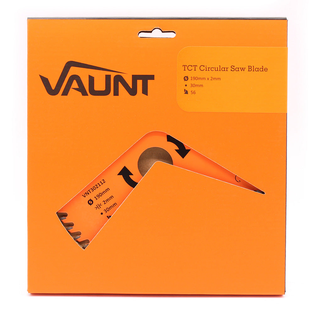 Vaunt 190mm x 30mm 56T TCT Circular Saw Blade