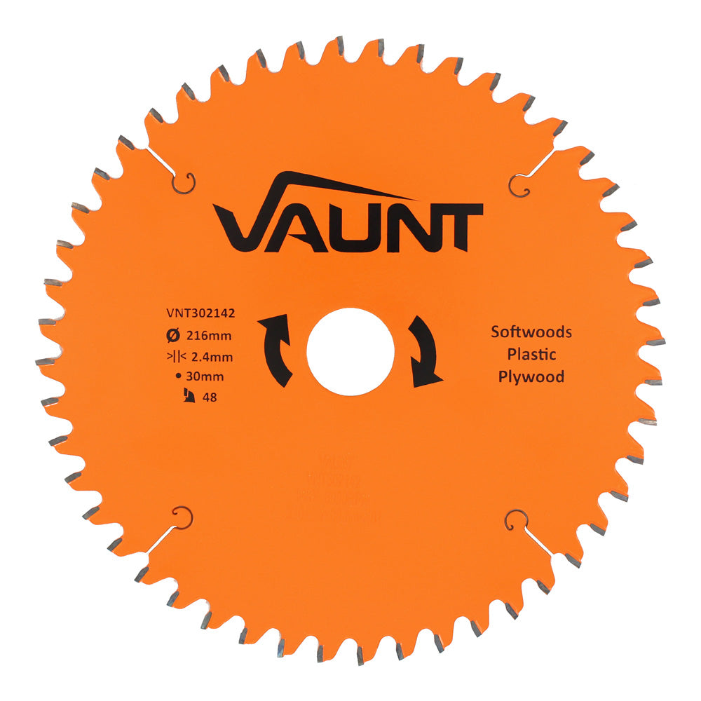 Vaunt 216mm x 30mm 48T TCT Circular Saw Blade