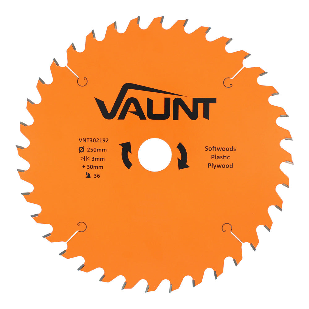 Vaunt 250mm x 30mm 36T TCT Circular Saw Blade