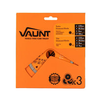Vaunt General Purpose and Tile Diamond Blade Set 115mm - Pack of 3