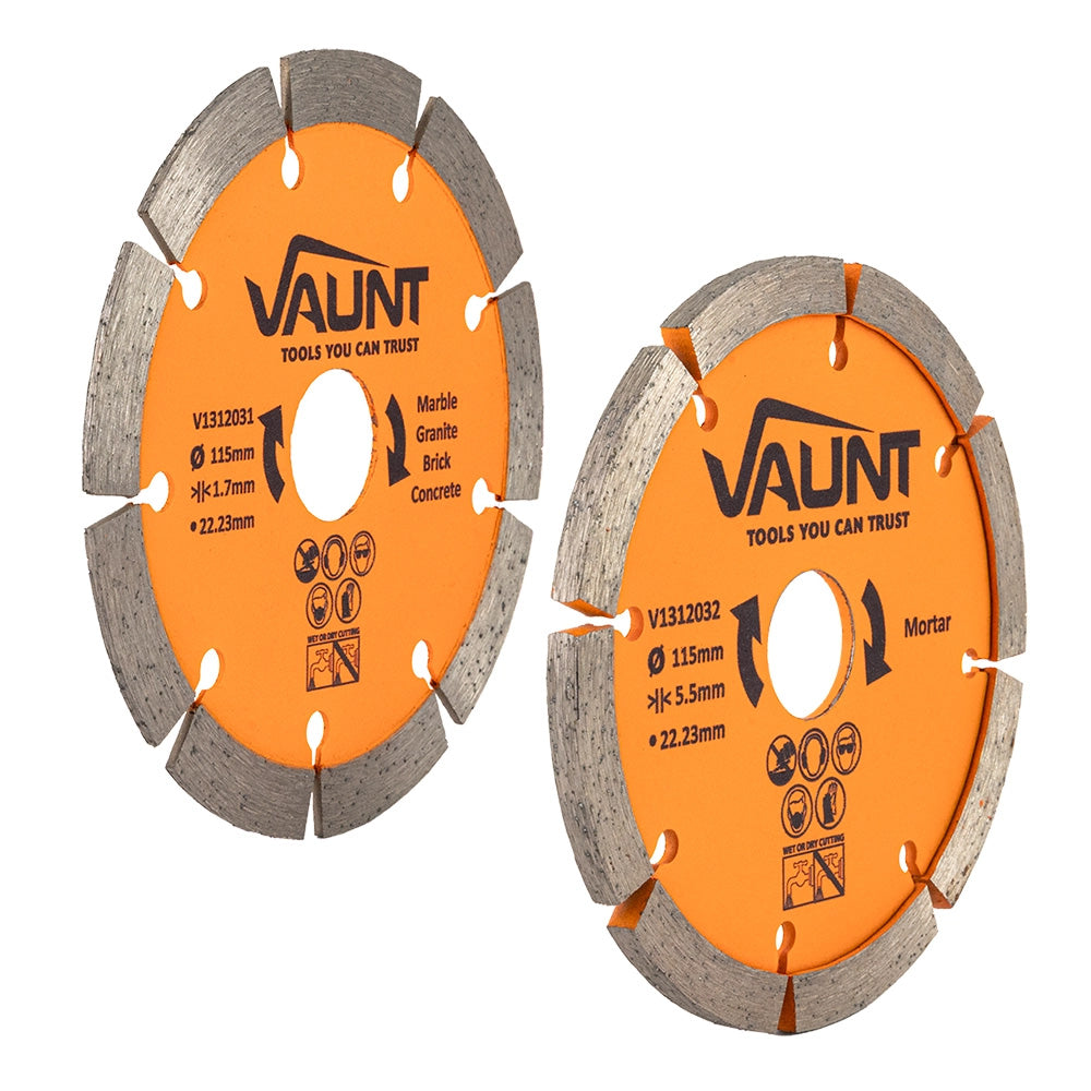 Vaunt 115mm Mortar Raking & 115mm General Purpose Blade Set