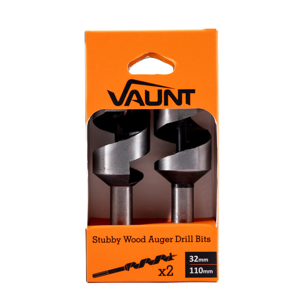 Vaunt 32mm x 110mm Wood Auger Drill Bits - Pack of 2