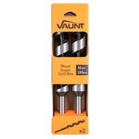 Vaunt 32mm x 235mm Wood Auger Drill Bits - Pack of 2