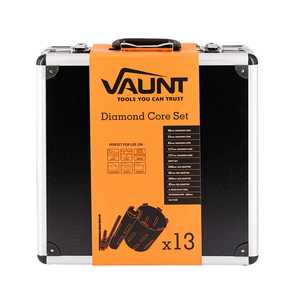 Vaunt 13 Piece Diamond Core Set with Aluminium Case