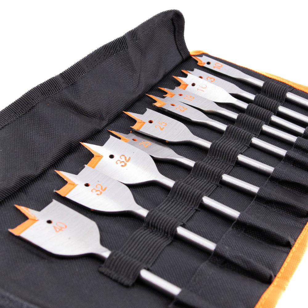 Vaunt 10 Piece Flat Drill Bit Set