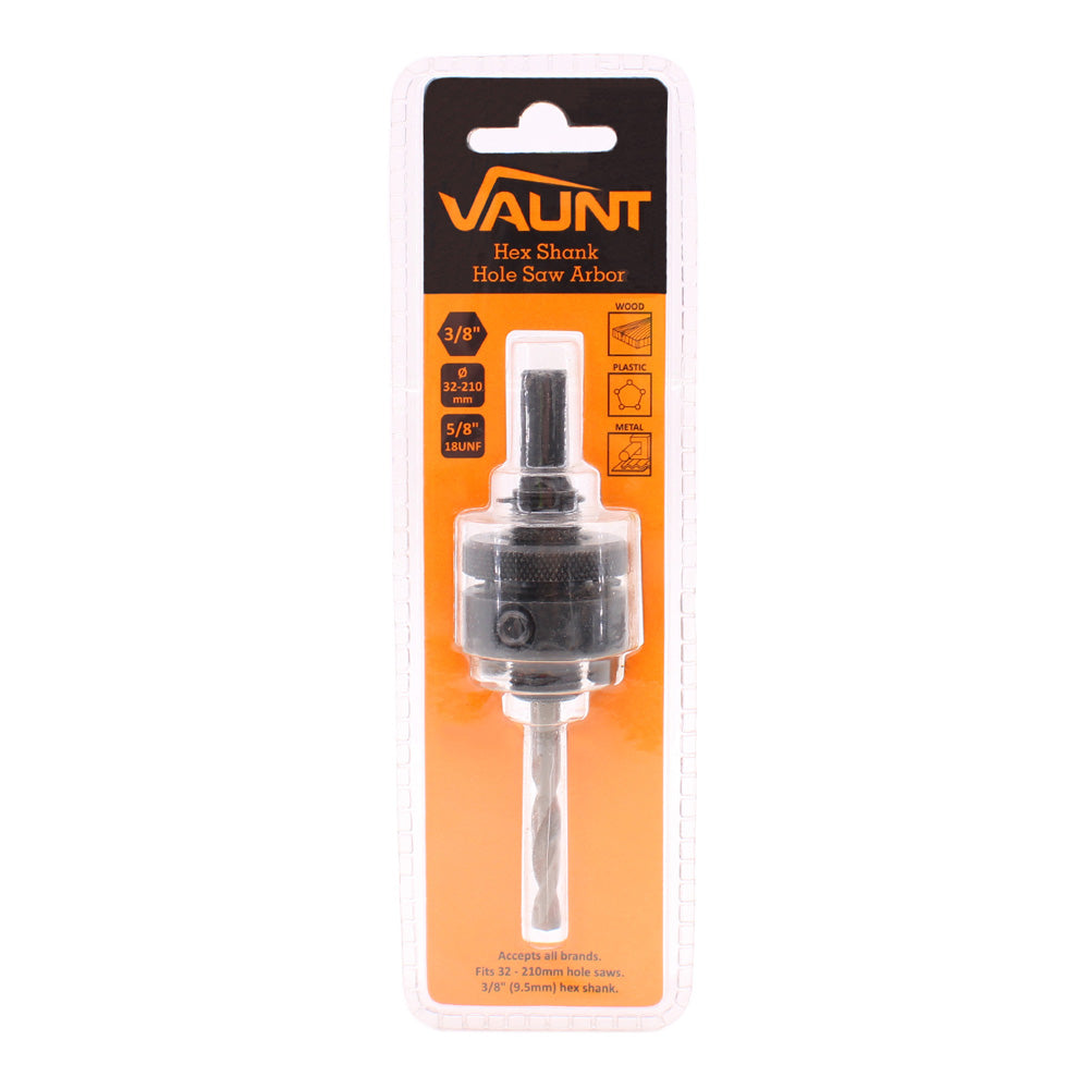 Vaunt A2 Holesaw Arbor (Hex Shank) To Suit 32mm to 152mm Bi-Metal Holesaws