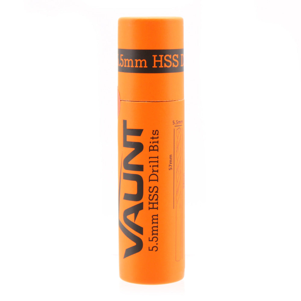 Vaunt 5.5mm x 93mm HSS Drill Bits - Pack of 10