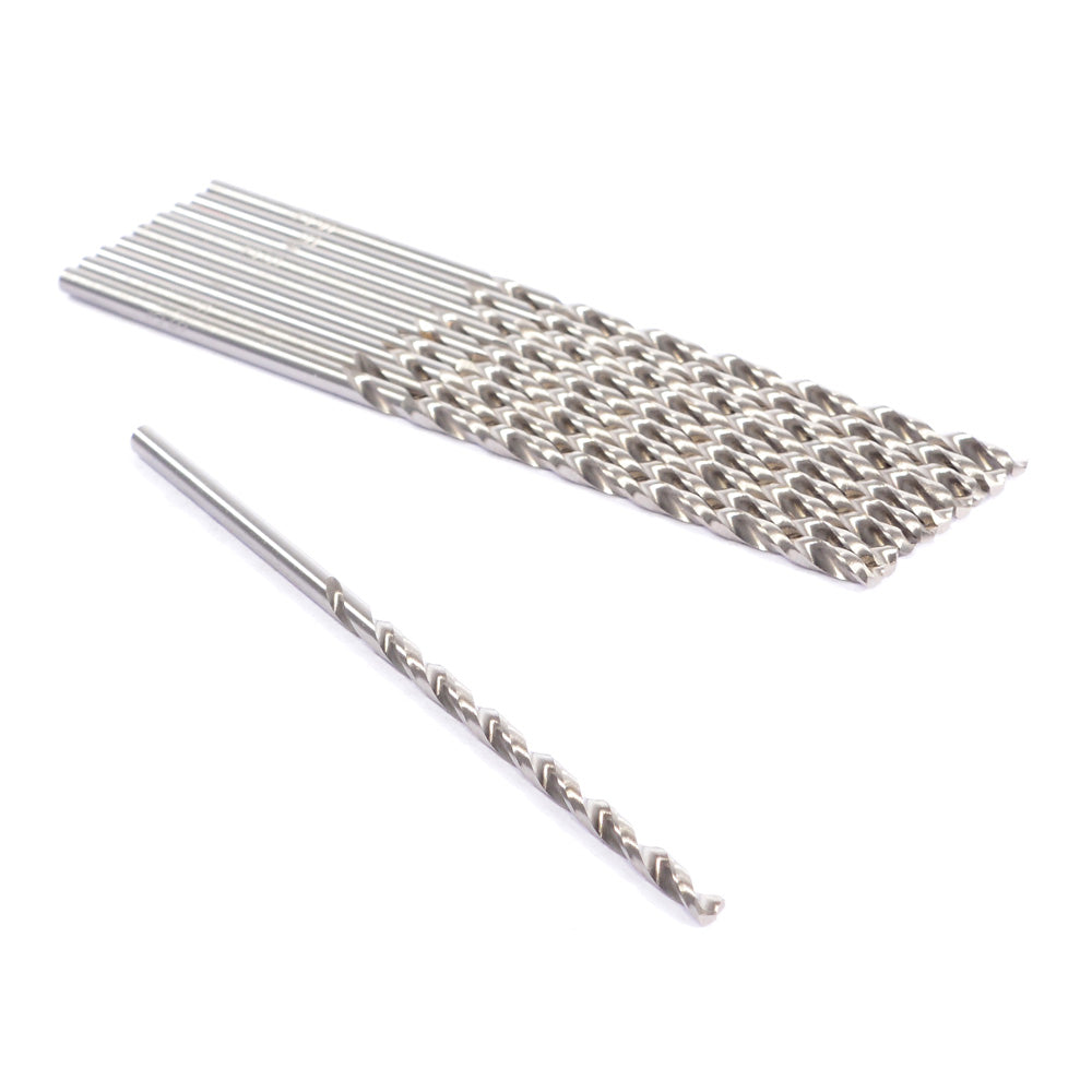 Vaunt 3.0mm x 100mm HSS Long Series Drill Bits - Pack of 10