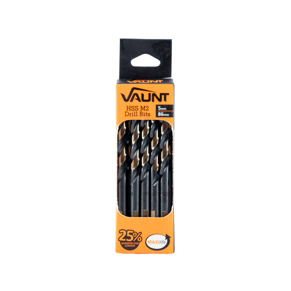 Vaunt 6.0mm x 93mm HSS M2 Turbo Drill Bits - Pack of 10