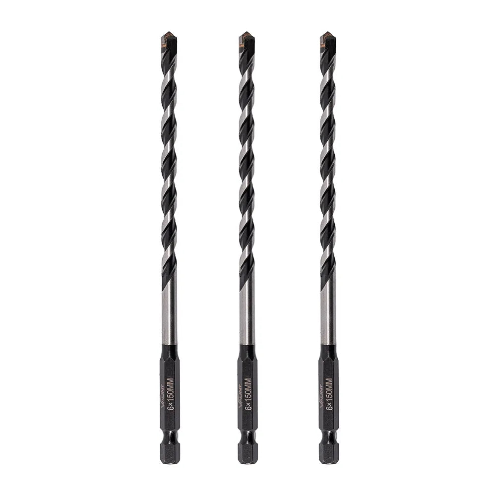 Vaunt 6.0mm x 150mm Multi-Construction Drill Bits - Pack of 3