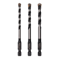 Vaunt 3 Piece Multi-Construction Drill Bit Set (5.5mm, 6.0mm, 7.0mm)