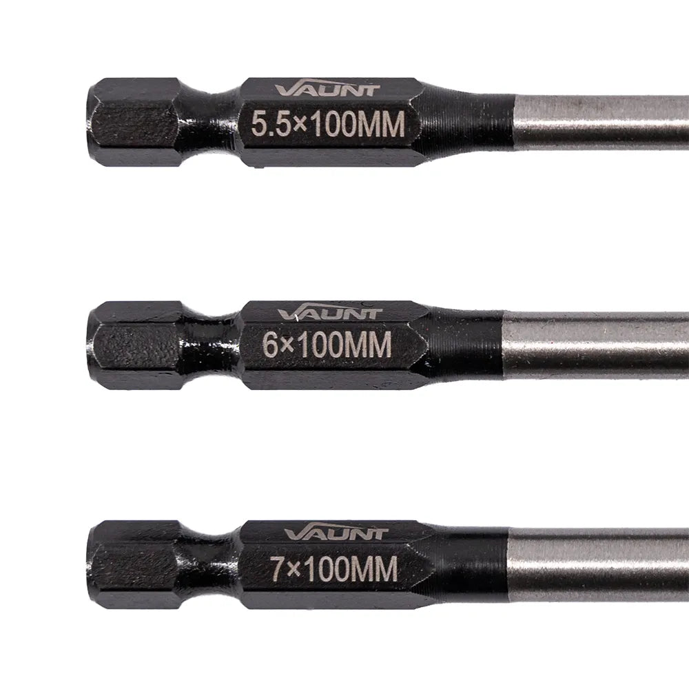 Vaunt 3 Piece Multi-Construction Drill Bit Set (5.5mm, 6.0mm, 7.0mm)