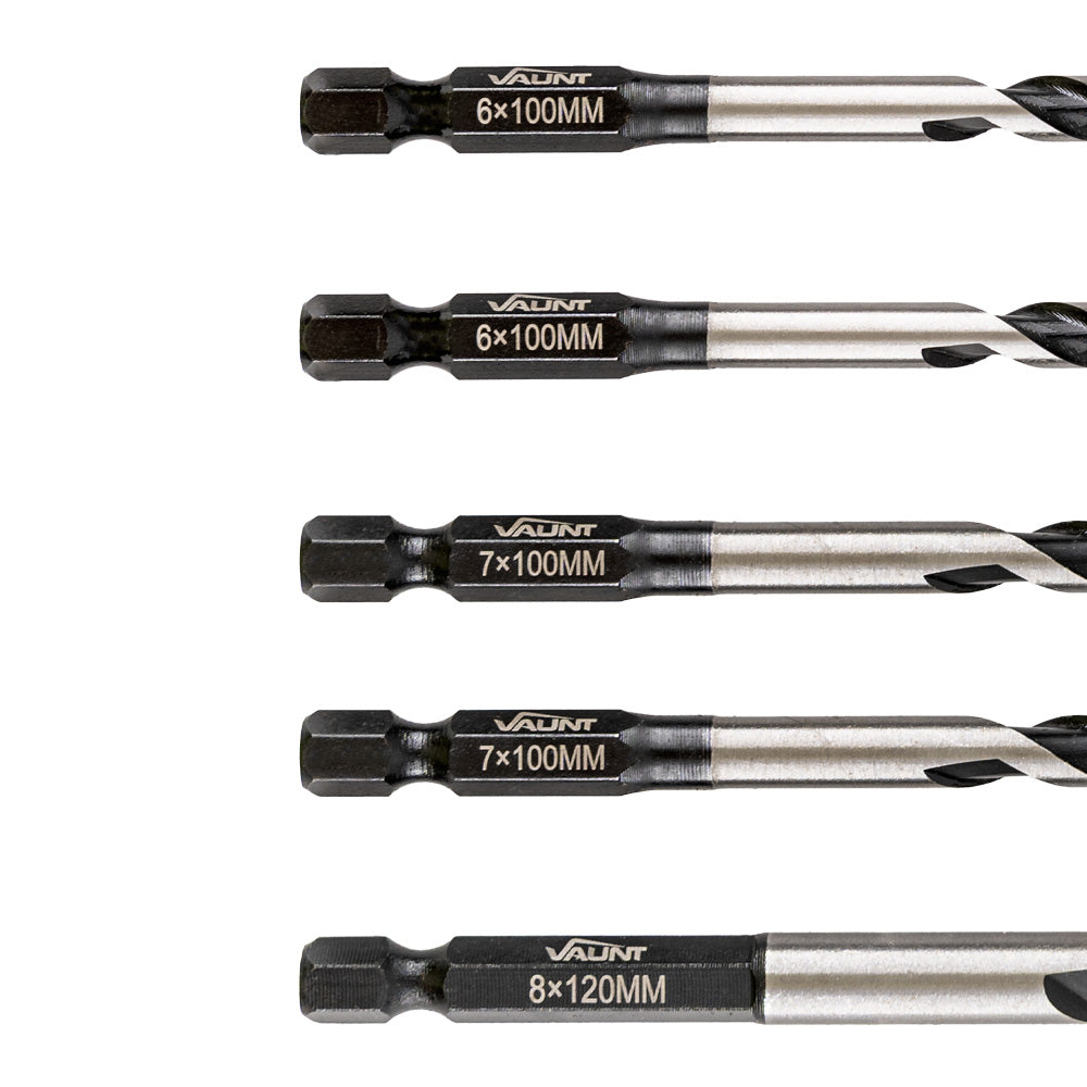 Vaunt 10 Piece Multi-Construction Drill Bit Set