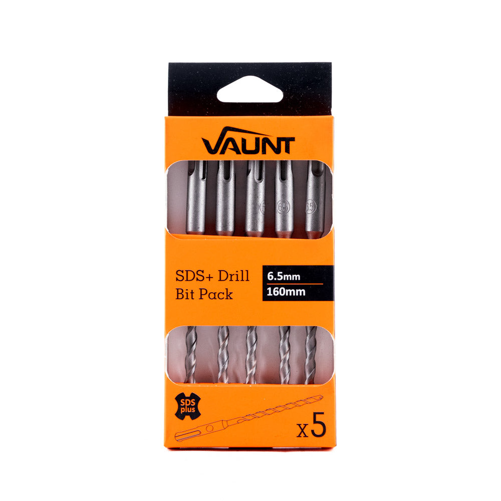 Vaunt SDS+ Drill Bits 6.5mm x 160mm - Pack of 5
