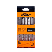 Vaunt SDS+ Drill Bits 8mm x 160mm - Pack of 5