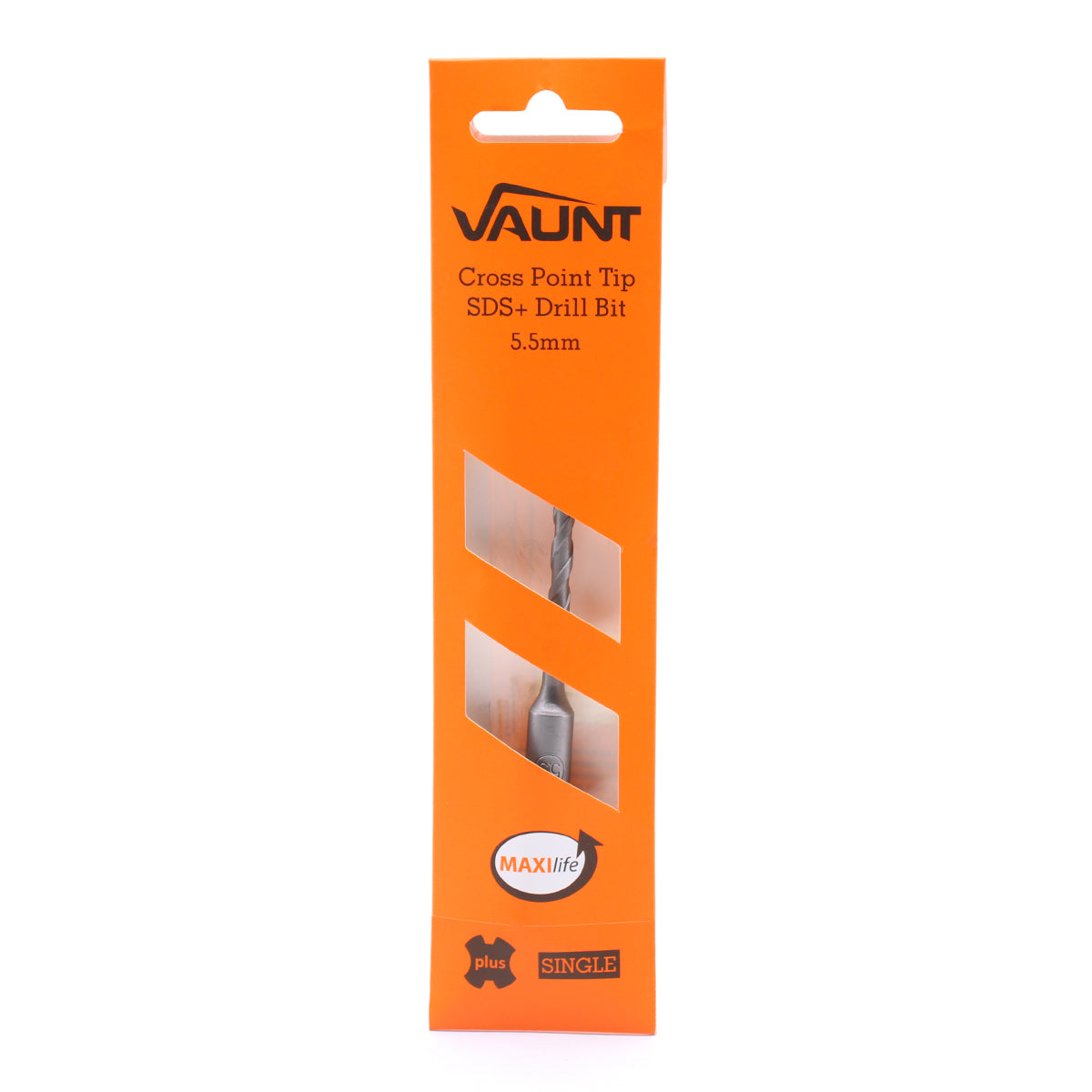 Vaunt SDS+ Endurance Cross Tip Drill Bit 5.5mm x 160mm
