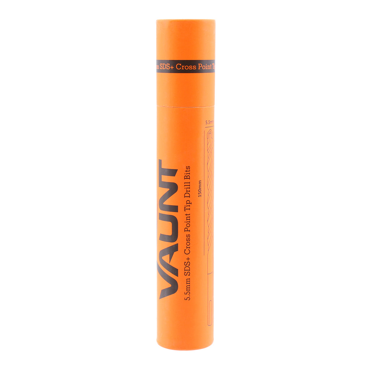 Vaunt SDS+ Endurance Cross Tip Drill Bit 5.5mm x 210mm - Pack of 5