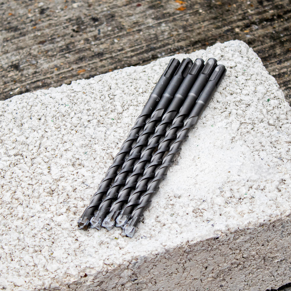 Vaunt SDS+ Endurance Cross Tip Drill Bit 7mm x 210mm - Pack of 5