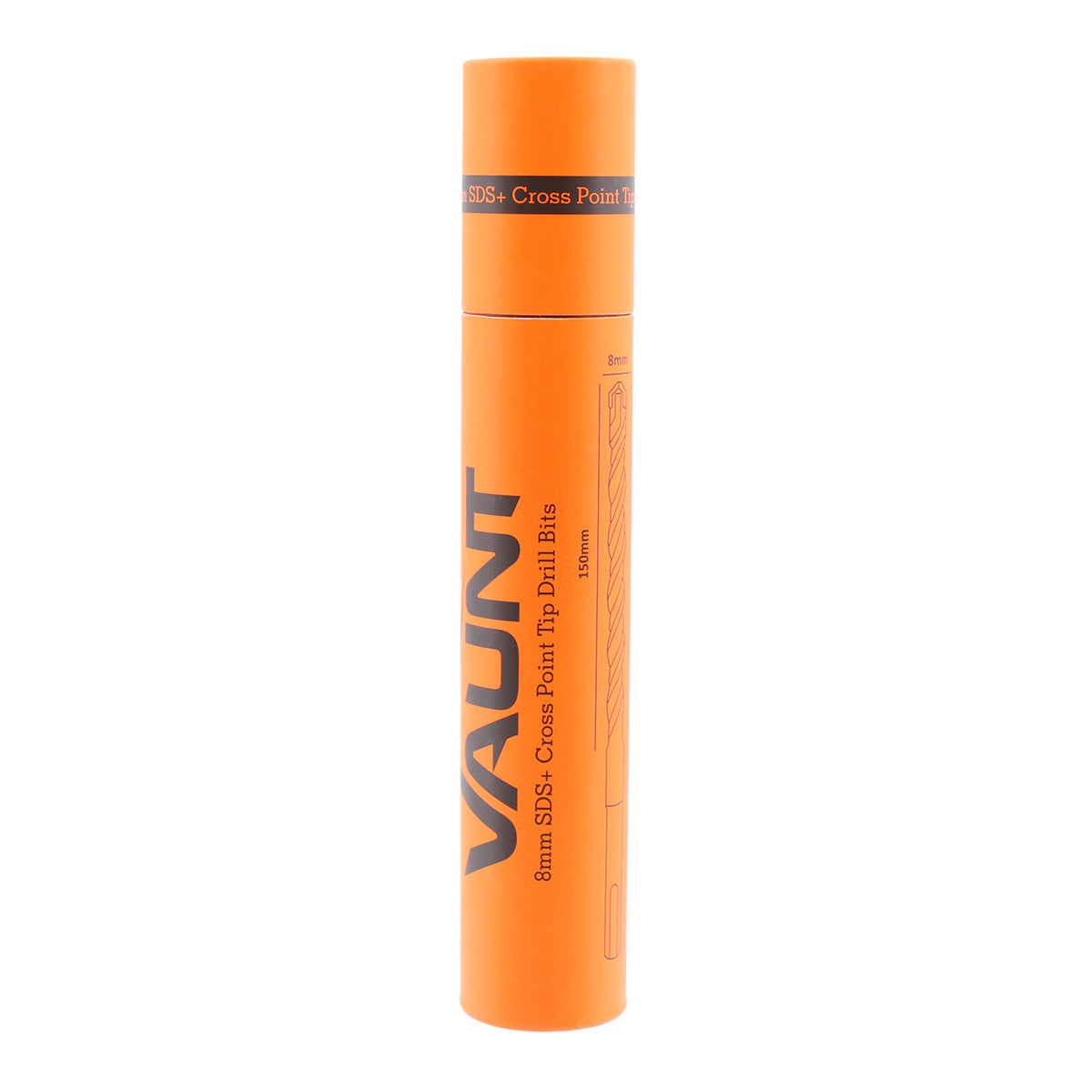 Vaunt SDS+ Endurance Cross Tip Drill Bit 8mm x 210mm - Pack of 5