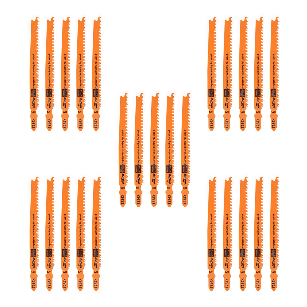 Vaunt Progressor Wood Cutting (T234X) Jigsaw Blades - Pack of 25