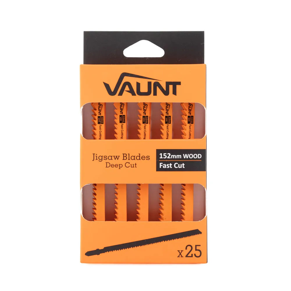 Vaunt Deep Wood Cutting (T344D) Jigsaw Blades - Pack of 25
