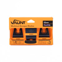 Vaunt Premium 50mm Multi Tool Heavy Duty Scraper Blade  -  Pack of 3