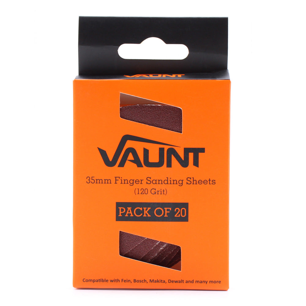 Vaunt Finger Sanding Pad 120 Grit - Pack of 20