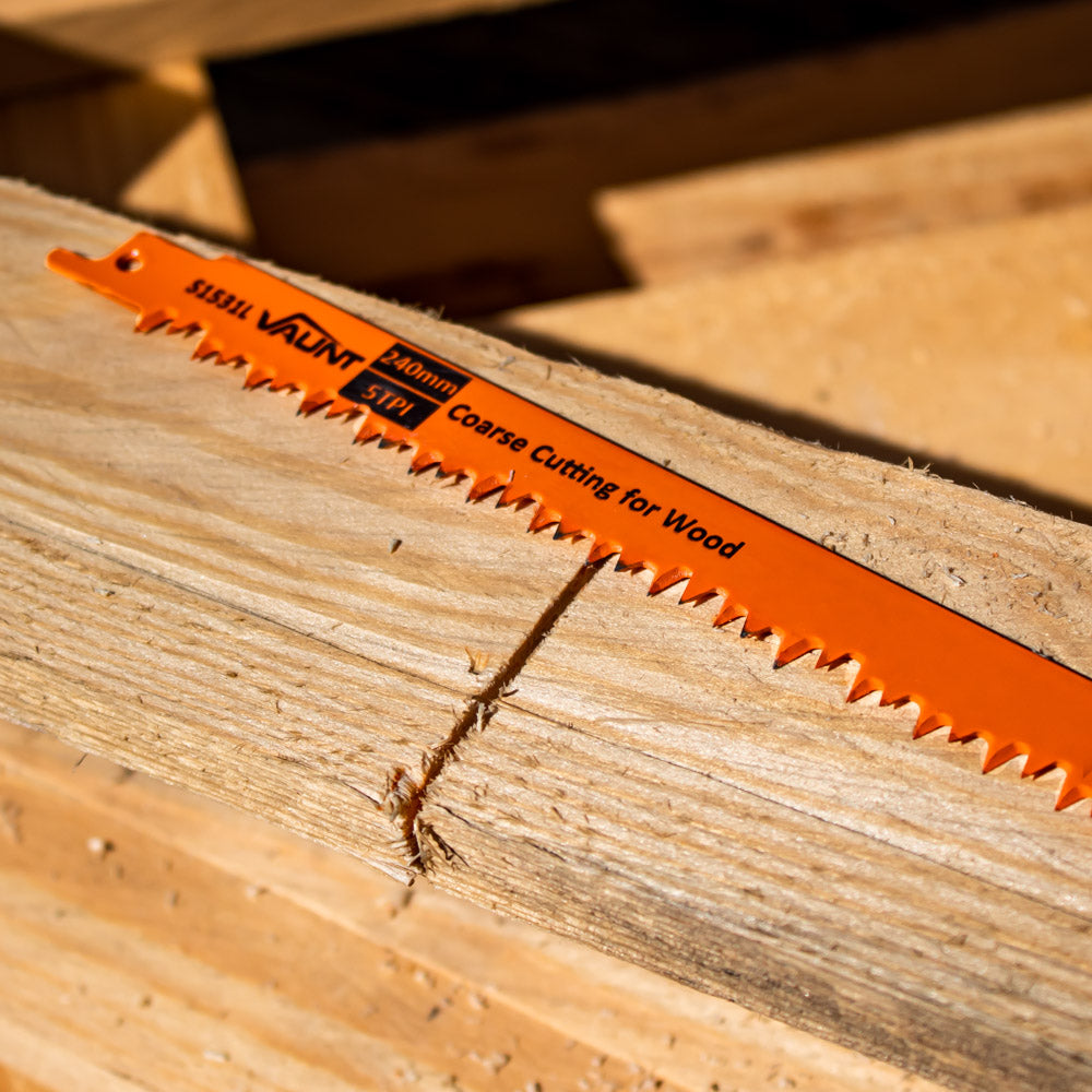 Vaunt 240mm Reciprocating Saw Blades For Wood (S1531L) - Pack of 5