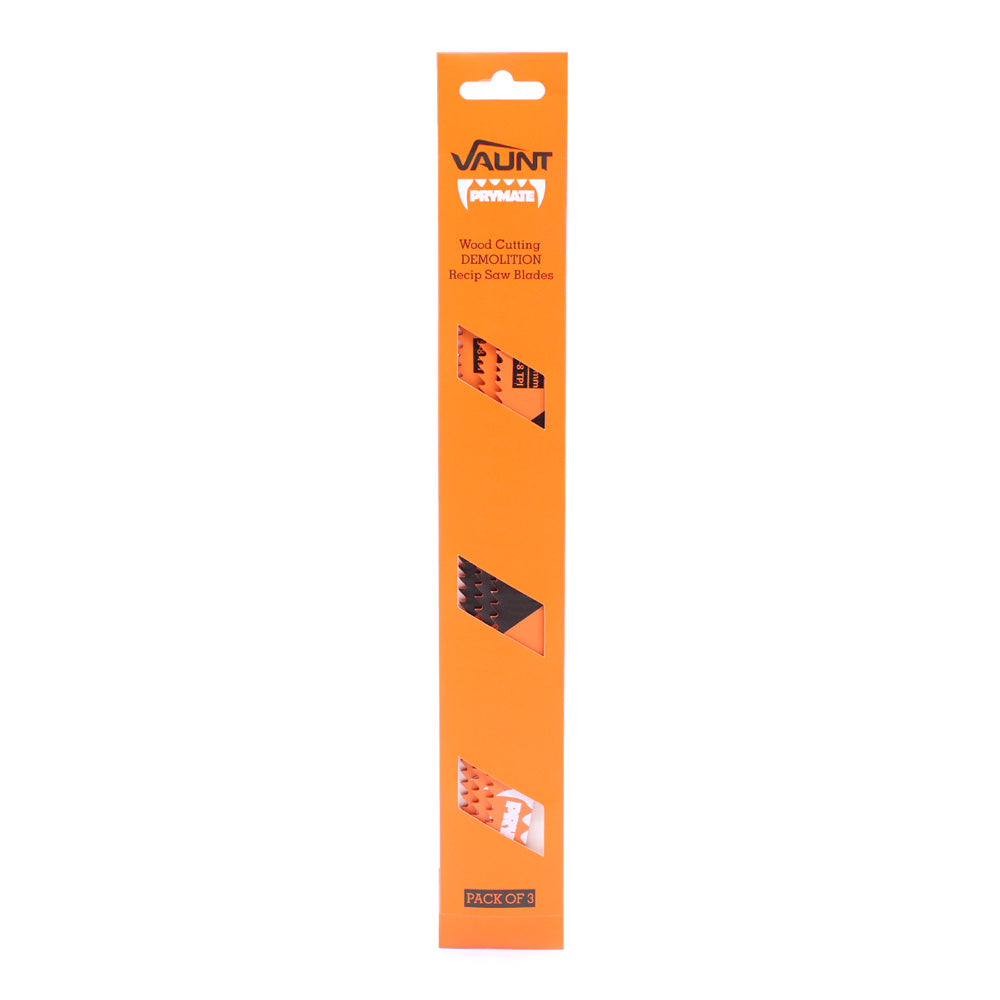 Vaunt 300mm Demolition Reciprocating Saw Blades For Wood & Metal (S1210VF) – Pack of 3