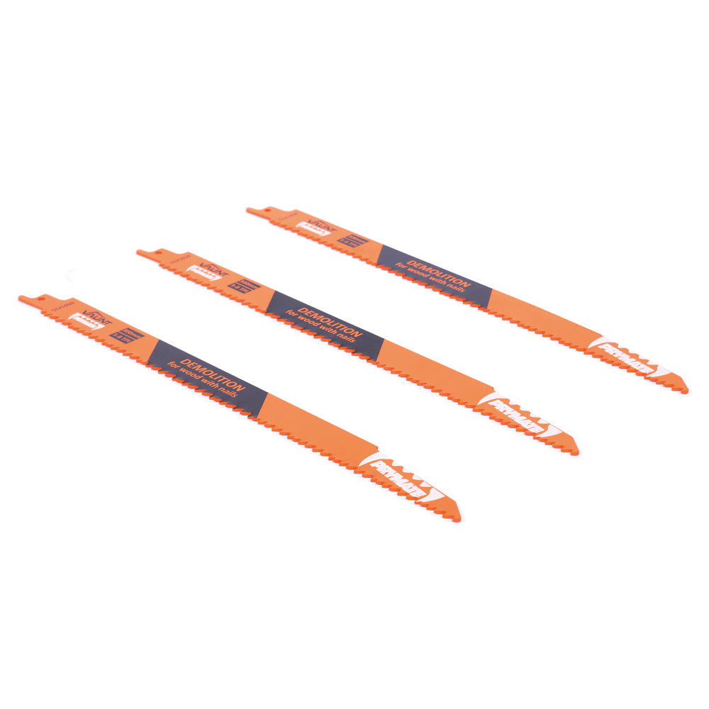 Vaunt 300mm Demolition Reciprocating Saw Blades For Wood & Metal (S1210VF) – Pack of 3
