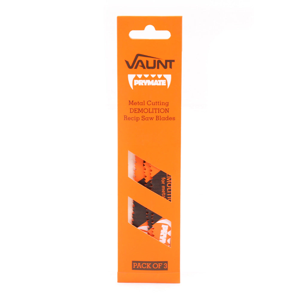 Vaunt 152mm Demolition Reciprocating Saw Blades For Metal (S920CF) - Pack of 3