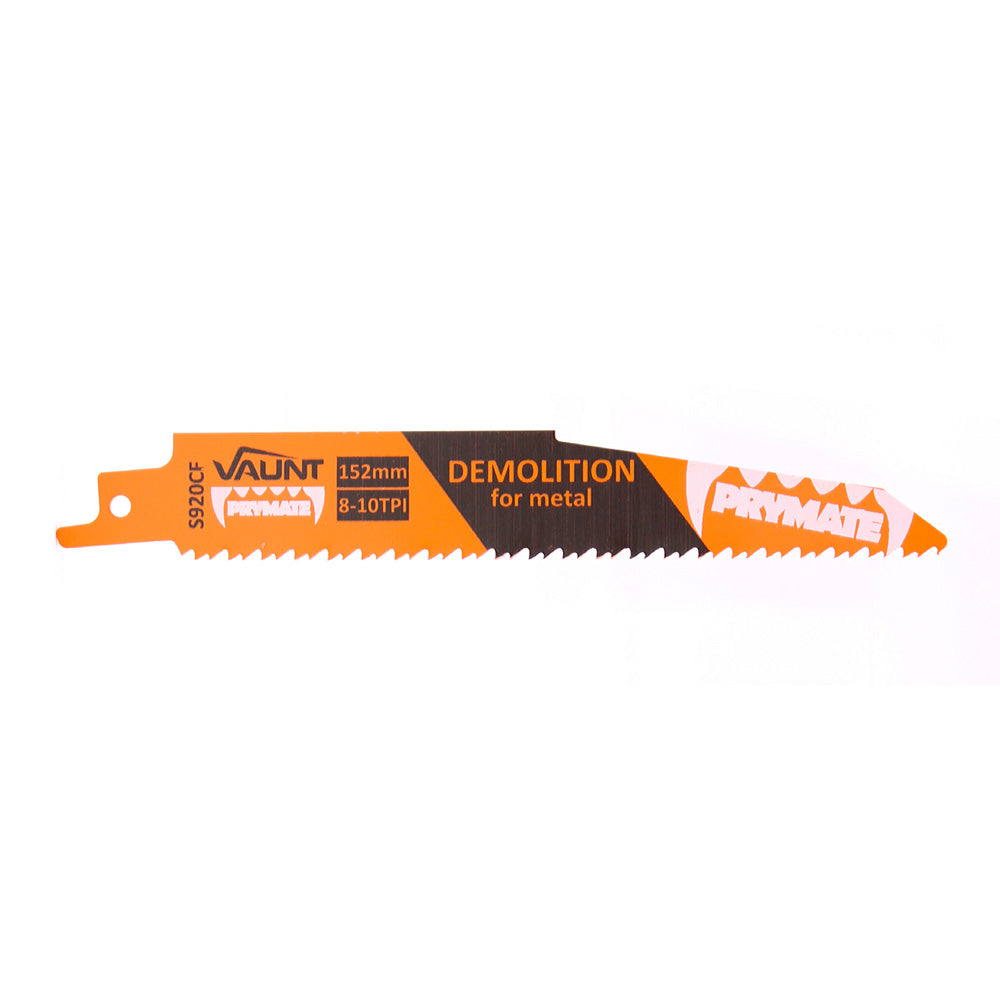 Vaunt 152mm Demolition Reciprocating Saw Blades For Metal (S920CF) - Pack of 3