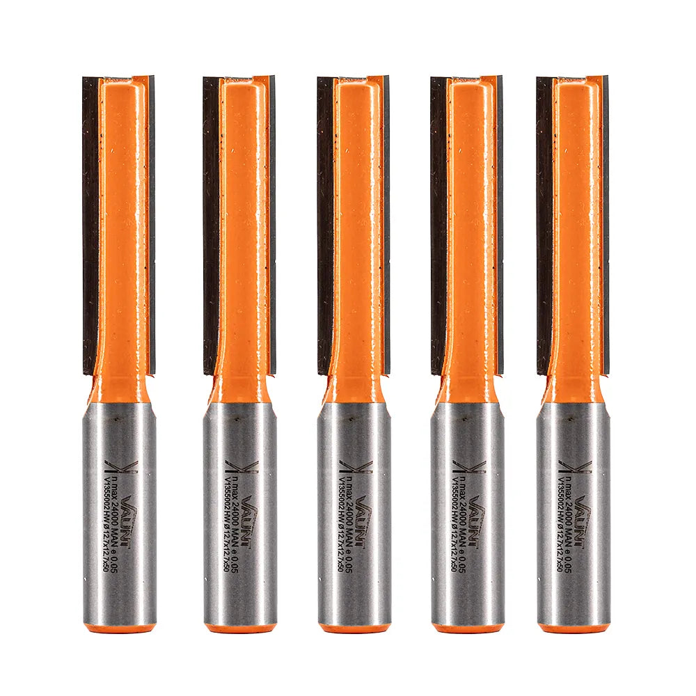 Vaunt 12.7mm x 50mm Straight Router Cutter 1/2" Shank - Pack of 5