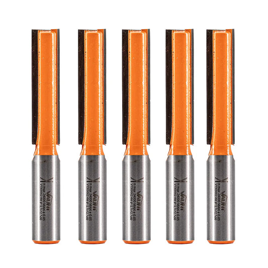 Vaunt 12.7mm x 50mm Straight Router Cutter 1/2" Shank - Pack of 5