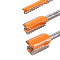 Vaunt 3 Piece Router Cutters 6.0mm/12mm/18mm Straight 1/4" Shank Set