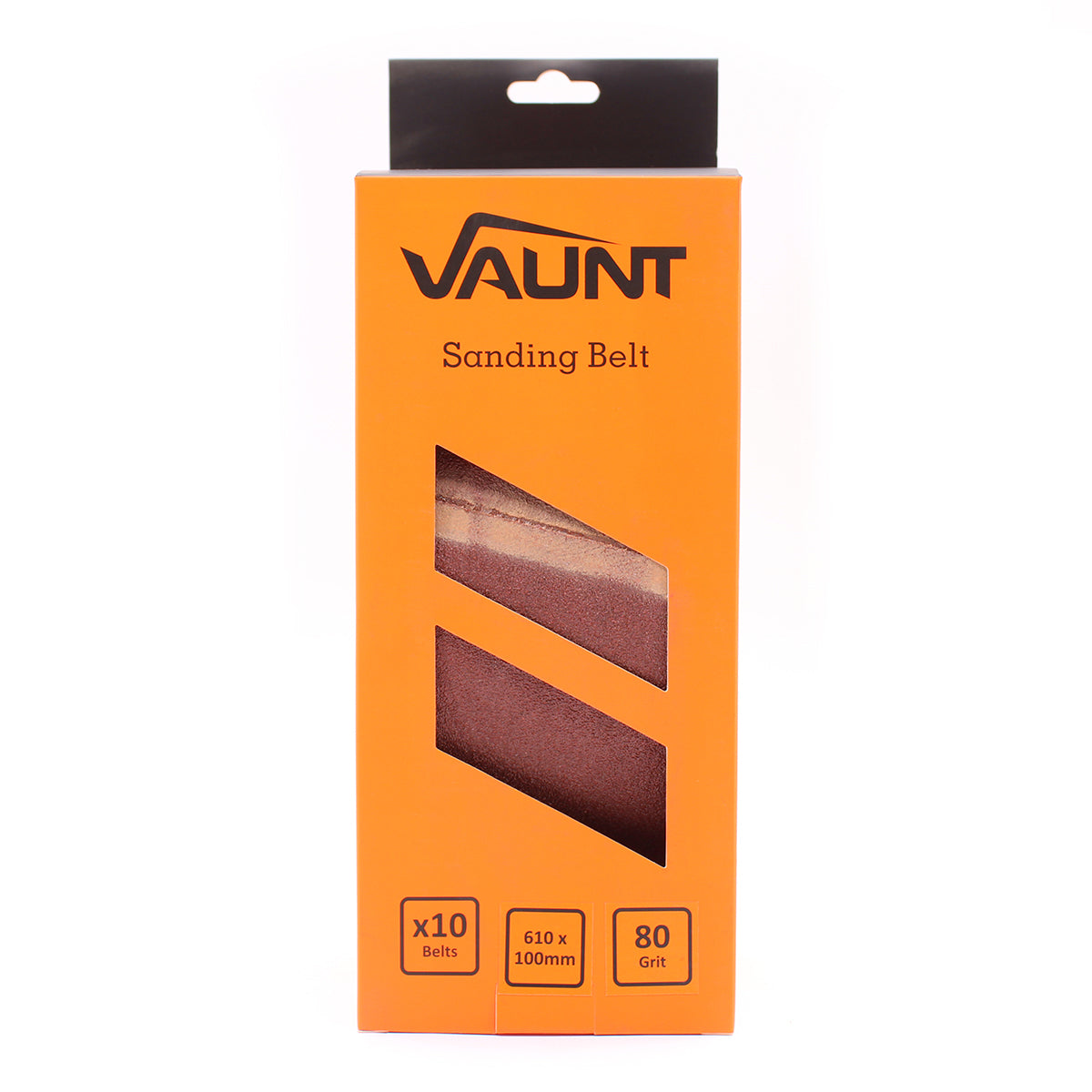 Vaunt 610mm x 100mm 80 Grit Sanding Belts - Pack of 10
