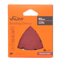 Vaunt 93mm 120 Grit Delta Sanding Sheets - Pack of 10
