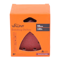 Vaunt 93mm 180 Grit Delta Sanding Sheets - Pack of 50