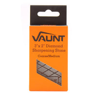 Vaunt Diamond Sharpening Stone Double-Sided 75mm x 50mm Coarse/Medium