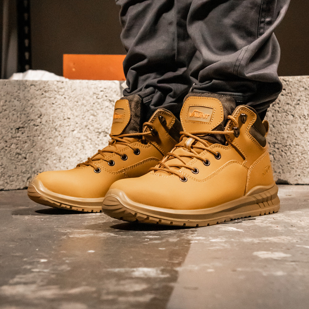 Vaunt Dublin Safety Boots - Honey Size 10