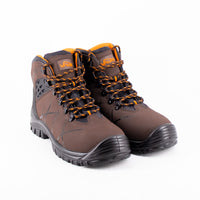 Vaunt Berlin Safety Boots - Brown Size 9