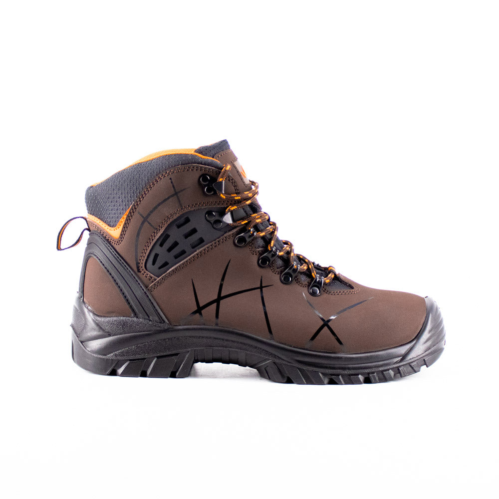 Vaunt Berlin Safety Boots - Brown Size 9