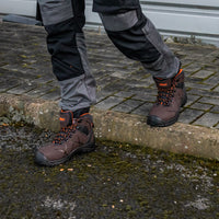 Vaunt Berlin Safety Boots - Brown Size 9