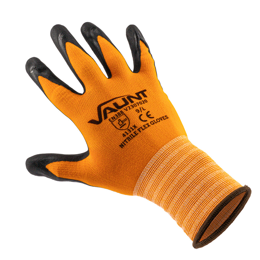 Vaunt Nitrile Flex Gloves (Large) - Pack of 10
