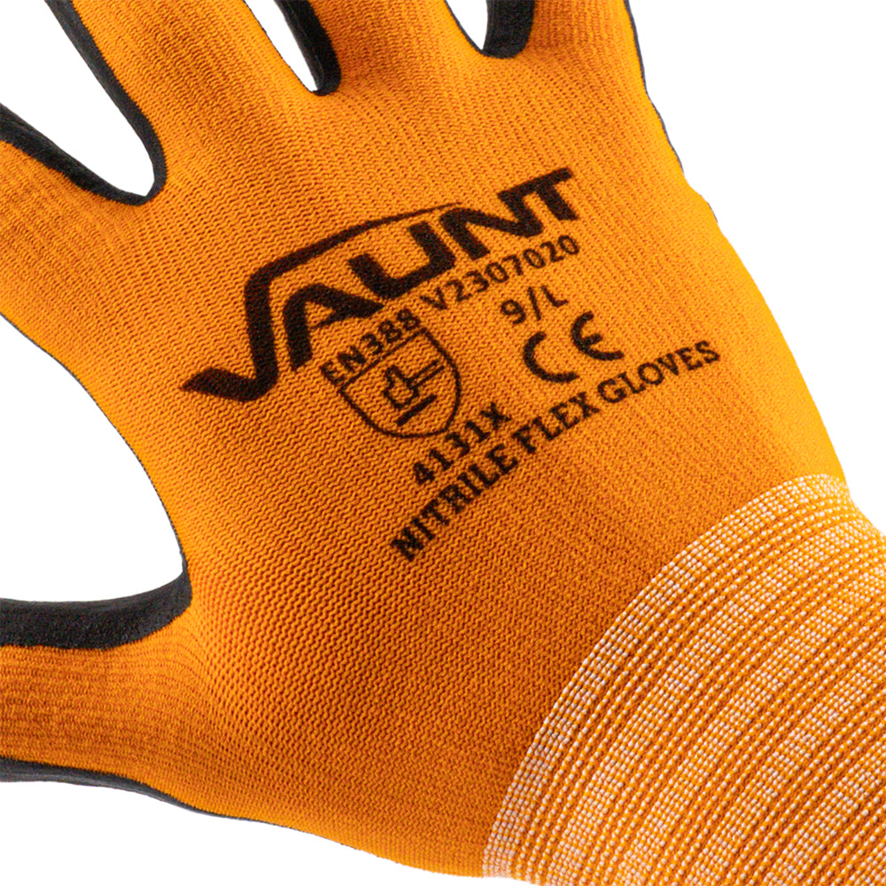Vaunt Nitrile Flex Gloves (Large) - Pack of 10